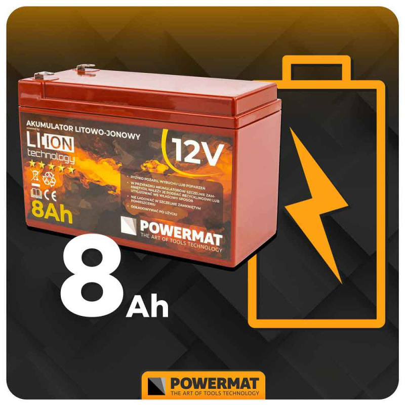 Postrekovač akumulátorový 16 litrový, akumulátor 12V, 8Ah, PM-OA-16K, POWERMAT 10