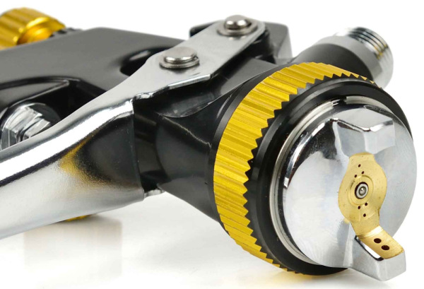 Striekacia pištoľ s technológiou LVLP, horná nádobka 600ml, tryska 2.0 mm, TVARDY 5