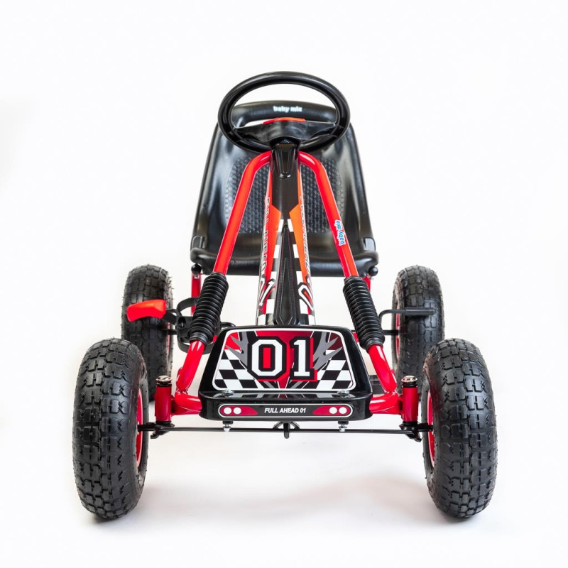 Detská šliapacia motokára Go-kart Baby Mix Razor červená 2