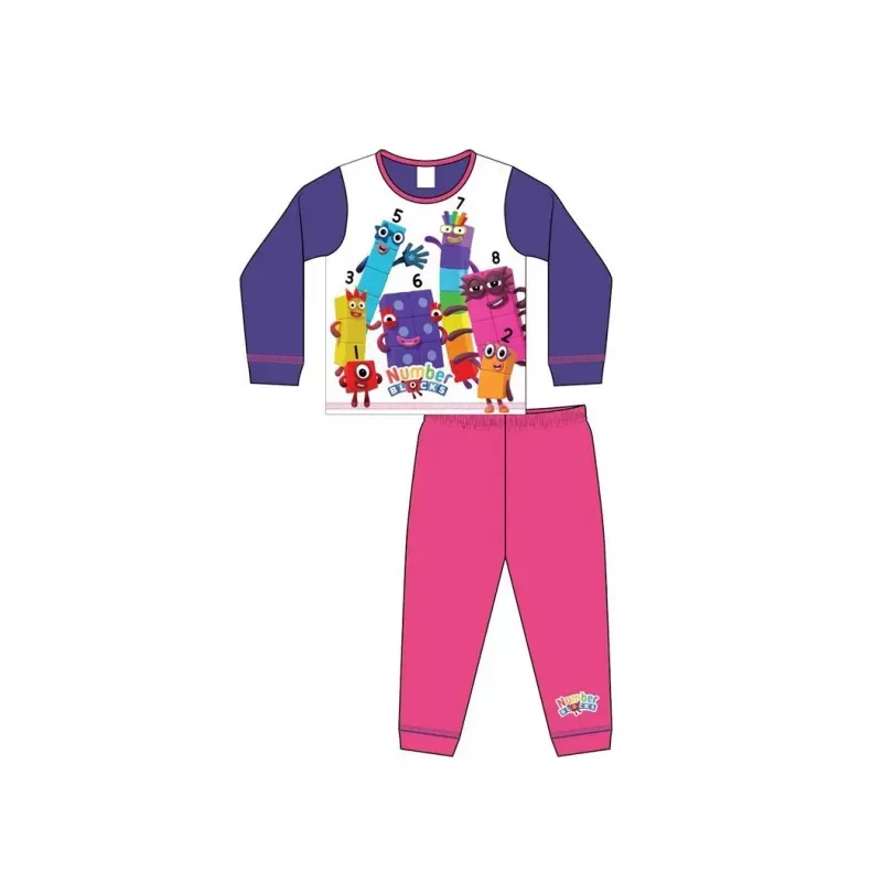 Dievčenské bavlnené pyžamo NUMBERBLOCKS - 2 roky (92cm)