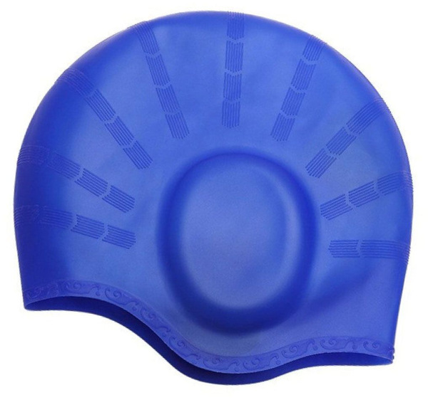Ear Cap plavecká čiapka modrá 1