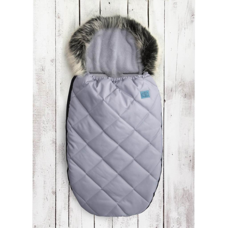 Luxusný fusak Belisima prešívaný svetlo sivý 1