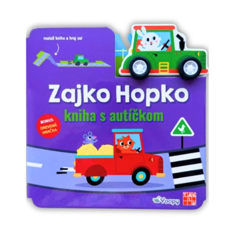 Zajko Hopko - kniha s autíčkom
