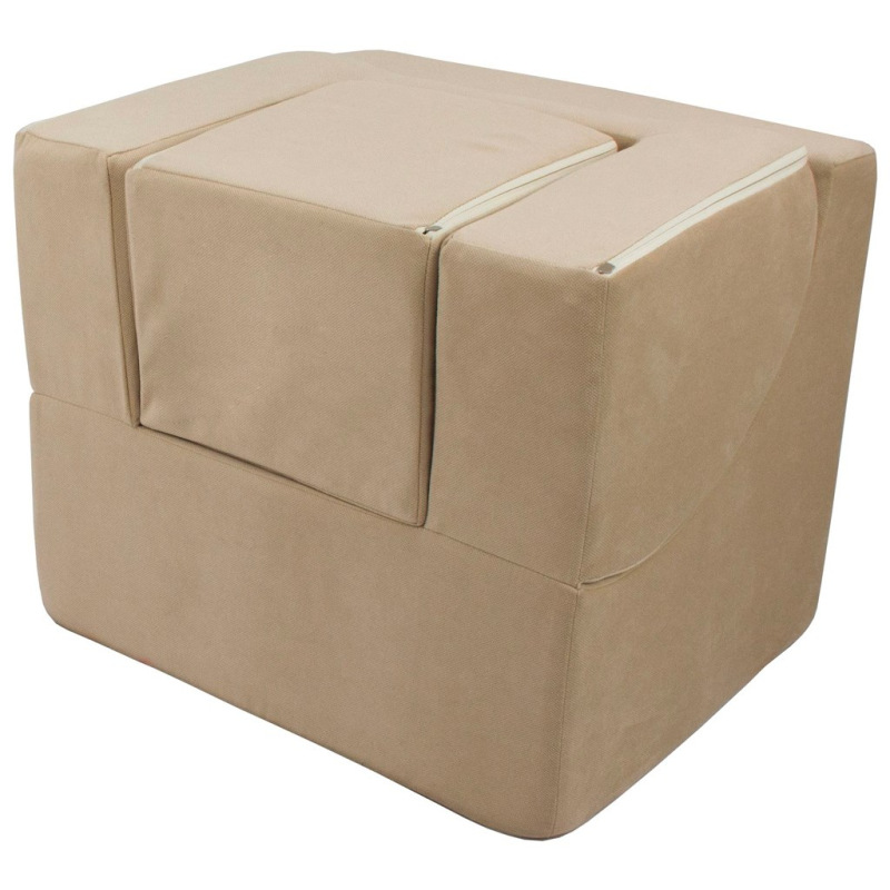 Detské rozkladacie kreslo-leňoška cappuccino 2