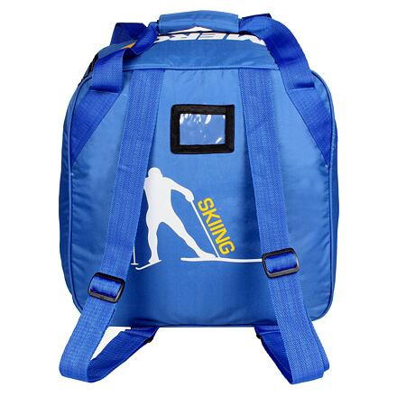 Ski Rucksack taška na helmu a lyžiarky modrá 1