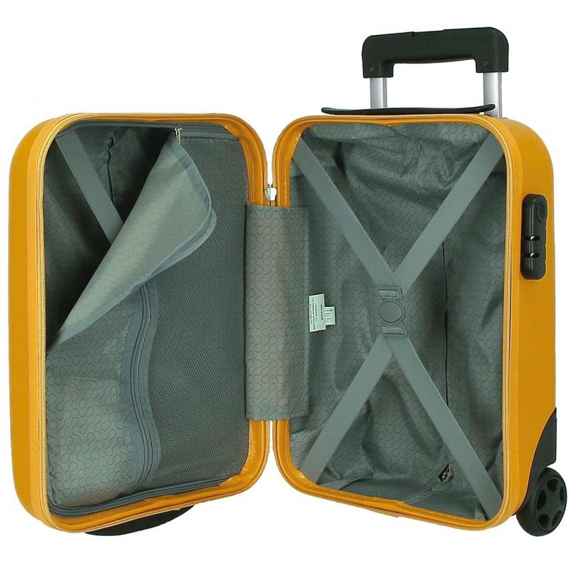 JOUMMA BAGS ROLL ROAD Flex Ochre, Príručný mini cestovný kufor, 40x30x20cm, 24L, 584996D