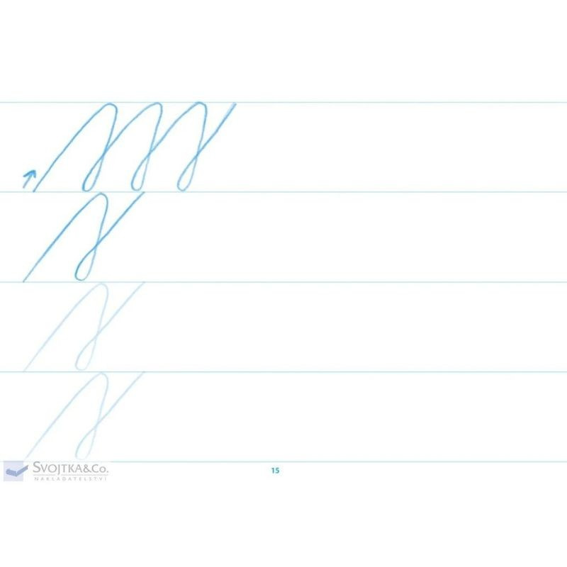 Písanka 2 – Ťahy, čiary – nácvik písma 2
