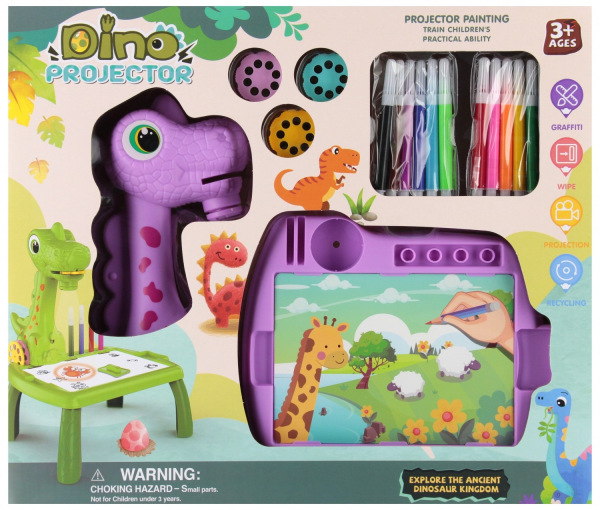 Dino kresliaci projektor s príslušenstvom 1