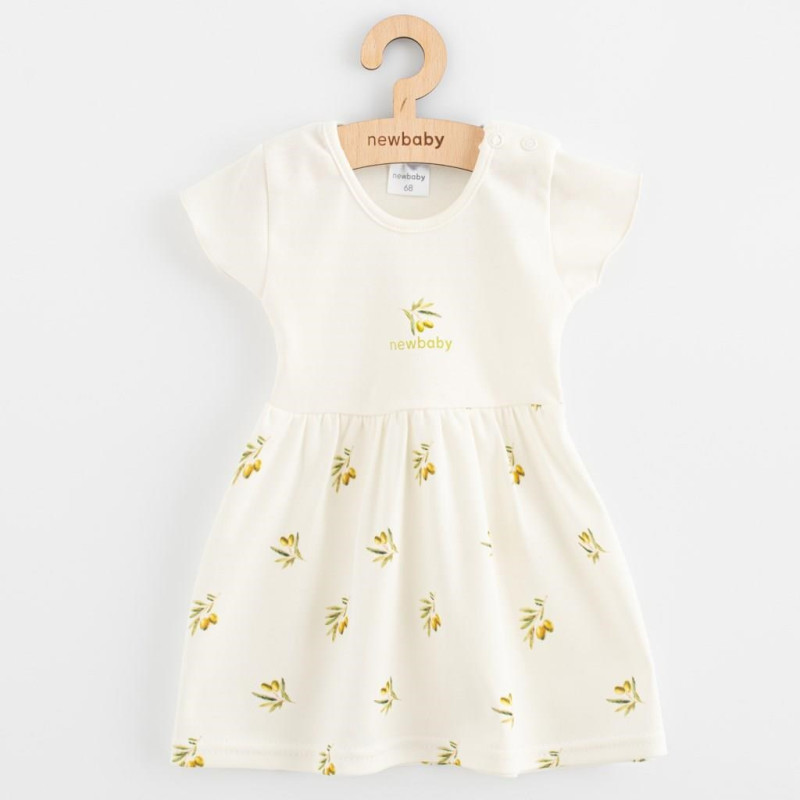 Dojčenské šaty z organickej bavlny s krátkym rukávom New Baby Olivy 74 (6-9m)