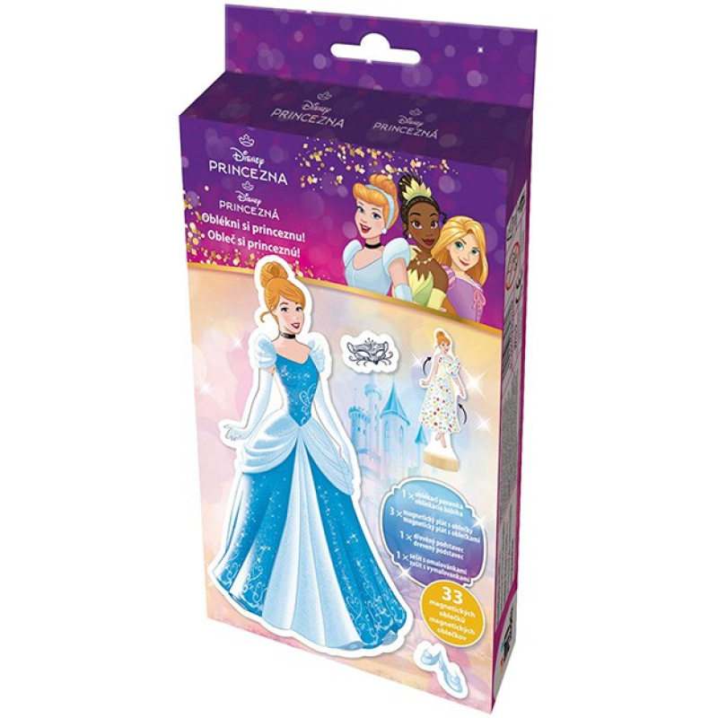 Magnetické obliekanie s maľovankou Disney Princezné 2