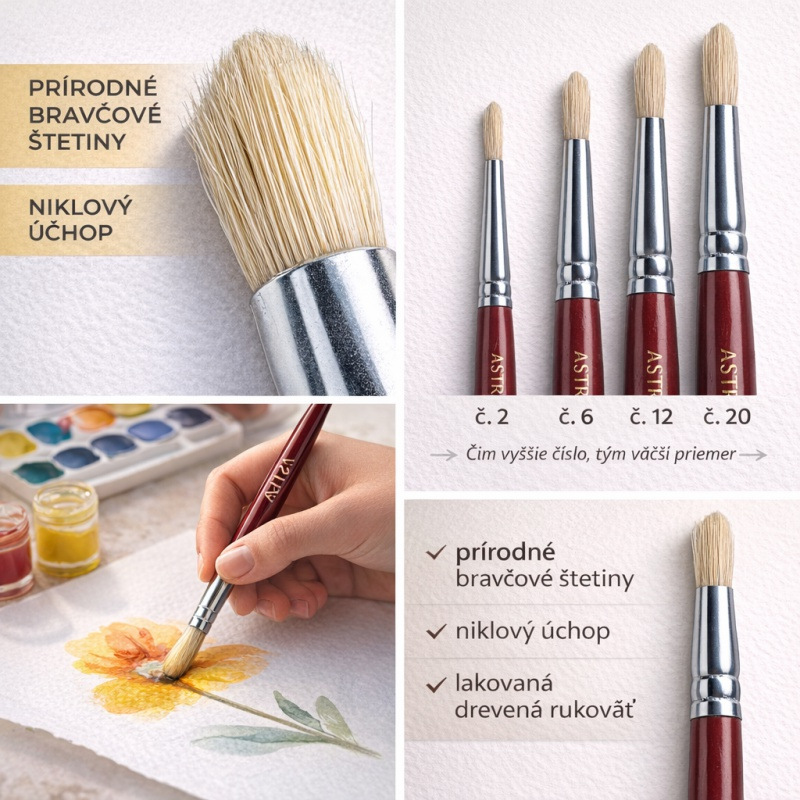 ASTRA Guľatý štetec veľ. 4, 53633903 1