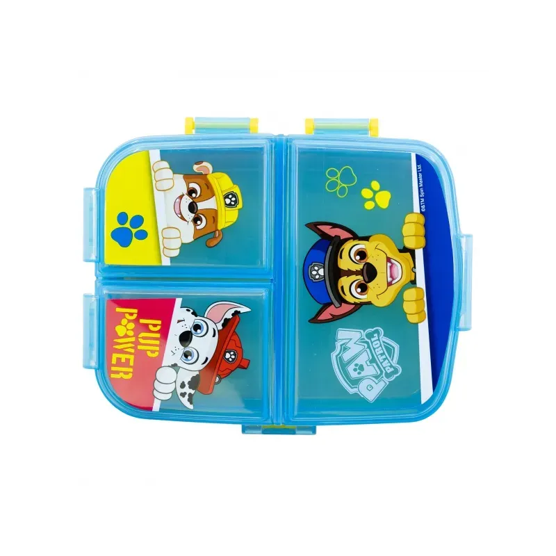 STOR Delený plastový box na desiatu XL, PAW PATROL Blue, 74699