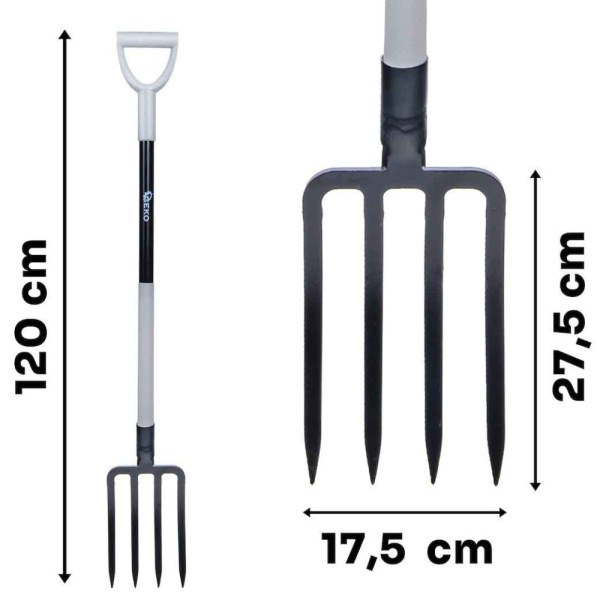 Záhradné vidly 120 cm HARD-LINE, GEKO 6