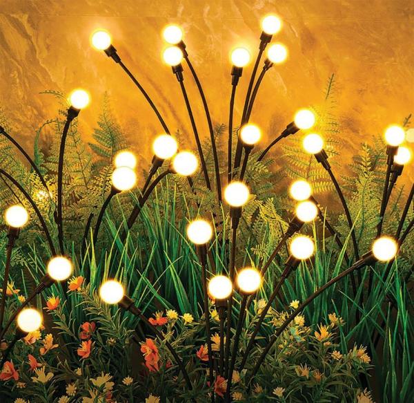 Lampa Strend Pro Garden Firefly, solárna, 6x LED, nerez, 72 cm