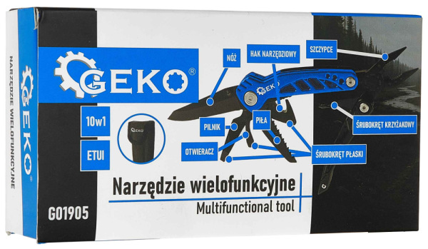 Multifunkčný nástroj GRIP BLACK SURVIVAL SERIES, GEKO 11