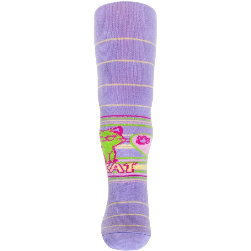 Bavlnené pančucháčky New Baby s ABS fialové my cat 104 (3-4r) 1