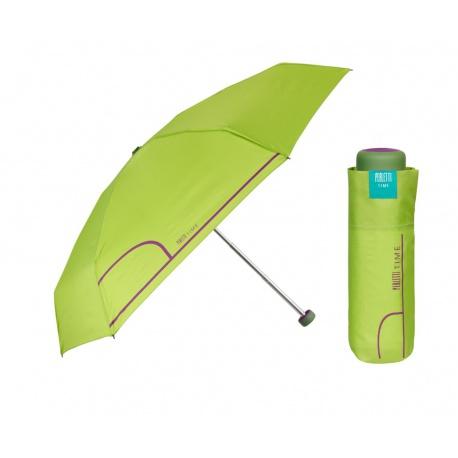 PERLETTI Dámský kabelkový dáždnik COLORINO / zelená limetková, 26239