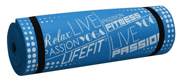 YOGA MAT EXKL+,180x58x1,5,modra