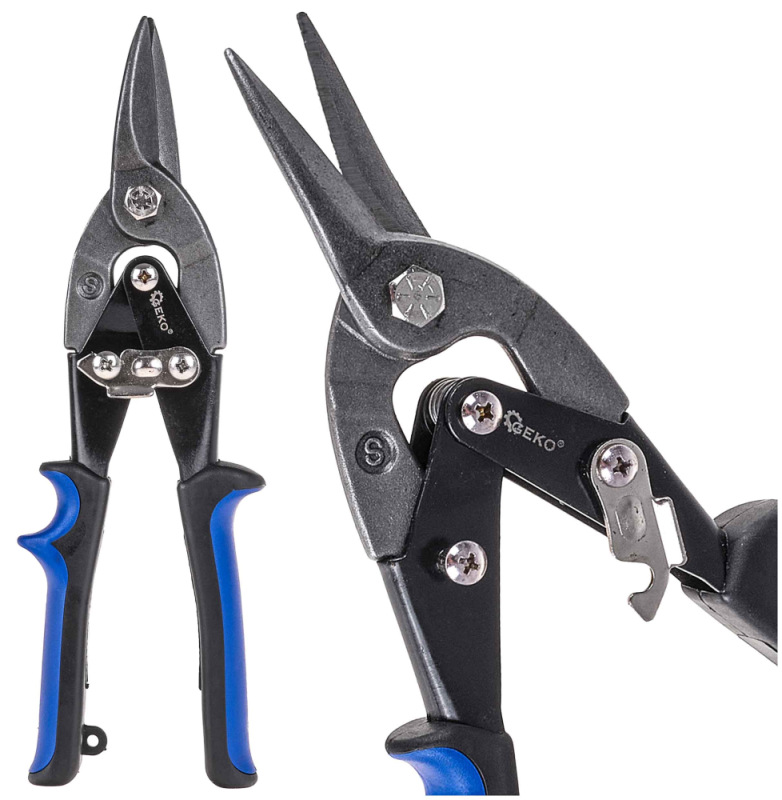 Nožnice na plech prevodové priame 250 mm, GEKO