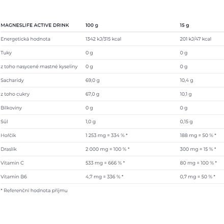 Magneslife Active Drink 10 x 15 g 2