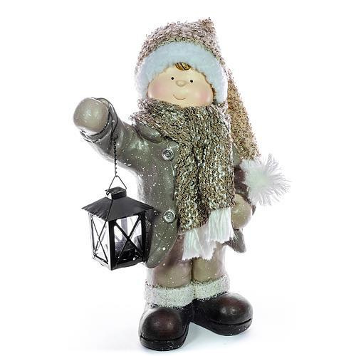 Postavicka Xecco 185061, Chlapček s lampášikom, magnesia