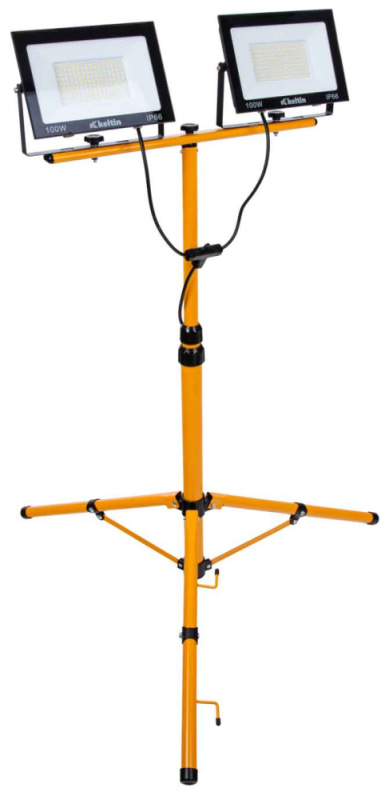 LED reflektor 2x100W s teleskopickým stojanom, neutrálna biela 6500K, KELTIN 5