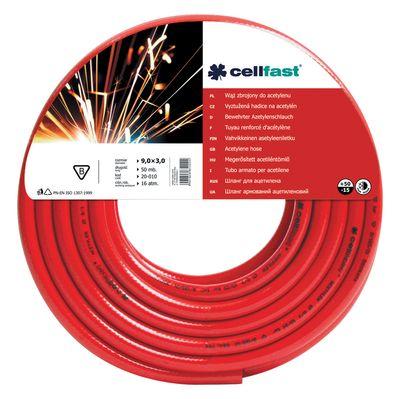 Hadica Cellfast 20-010, Acetylene 9x3 mm, L-50 m