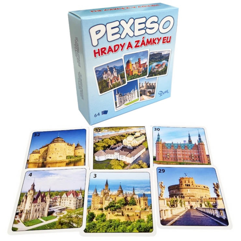 Pexeso Hrady a Zámky Európy v krabičke