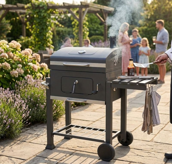 Gril Strend Pro Konzul, BBQ, na drevené uhlie, 117x66x108 cm 1