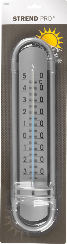 Teplomer Strend Pro TM-180 Borderer, vonkajší, na okno, 380x88x35 mm, vzhľad Alu, plast 3