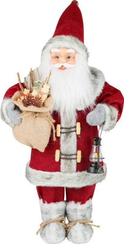Dekorácia MagicHome Vianoce, Santa, červený, 120 cm