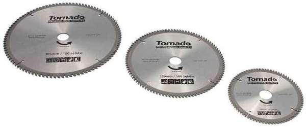 Pílový kotúč s SK plátkami 305 x 2,5 x 30, 100 zubov, na rezanie hliníka, TORNADO 6
