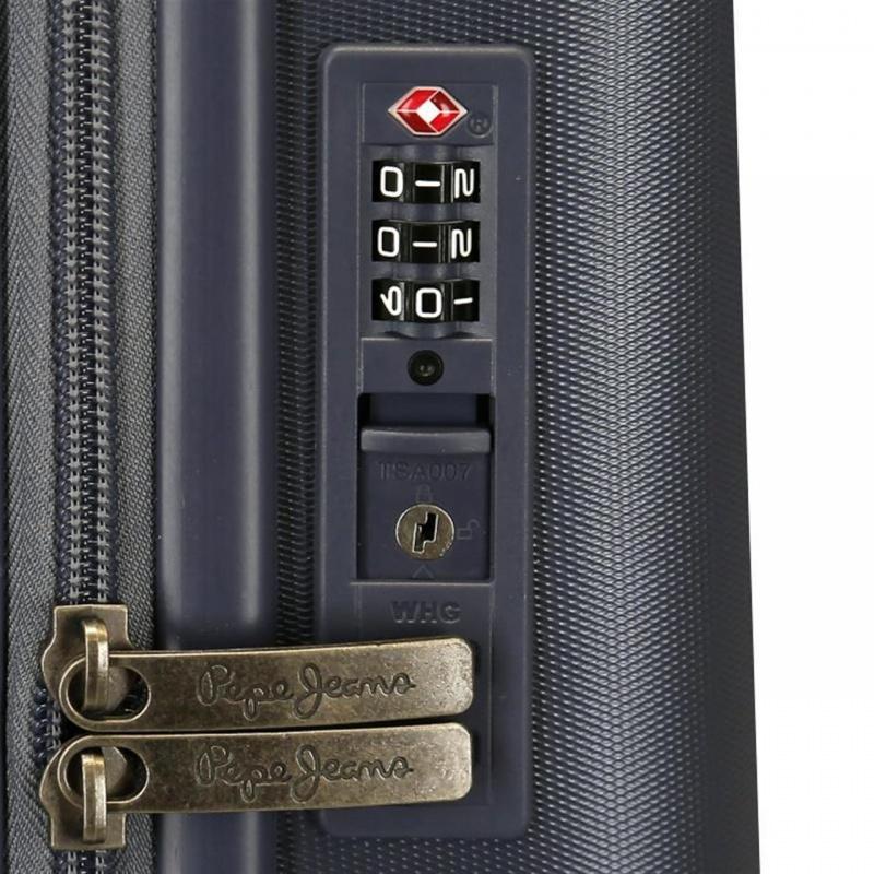 PEPE JEANS Highlight Marino, Sada luxusných ABS cestovných kufrov 70cm/55cm, 7689522 13