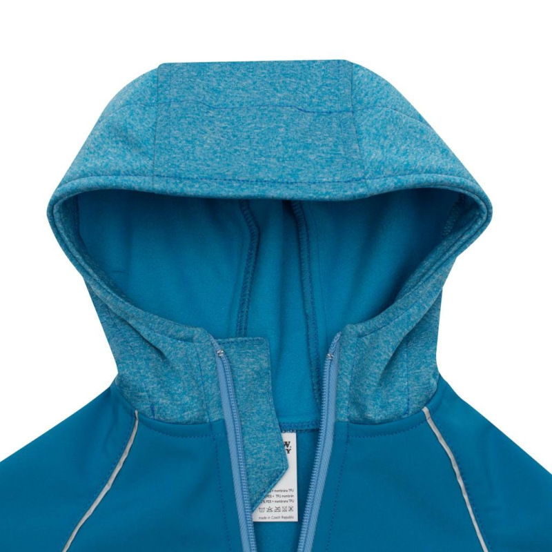 Softshellová dojčenská bundička modrá 74 (6-9m) 1