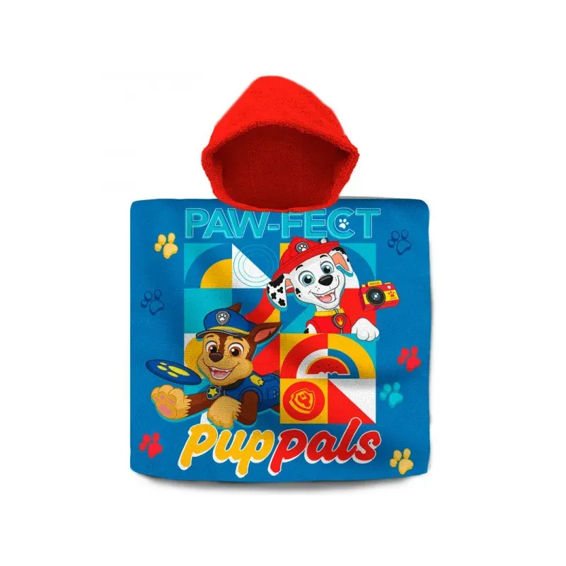 KIDS LICENSING Bavlnené pončo 60/120cm PAW PATROL, PW19924