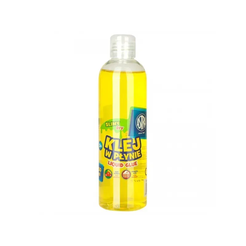 ASTRA Tekuté transparentné lepidlo SLIME PVA Žlté, 250ml, 401119007