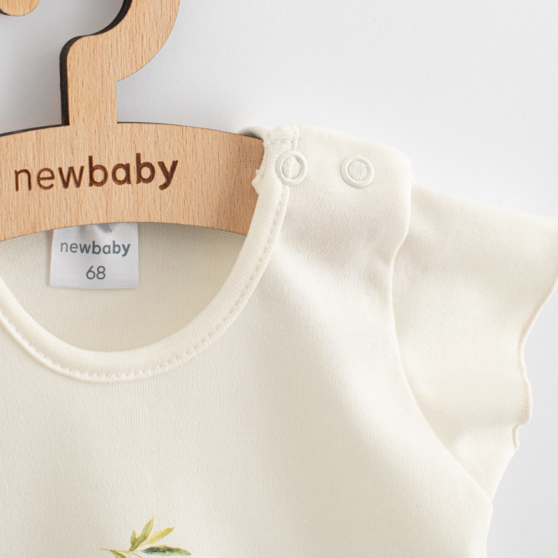 Dojčenské šaty z organickej bavlny s krátkym rukávom New Baby Olivy 56 (0-3m) 2