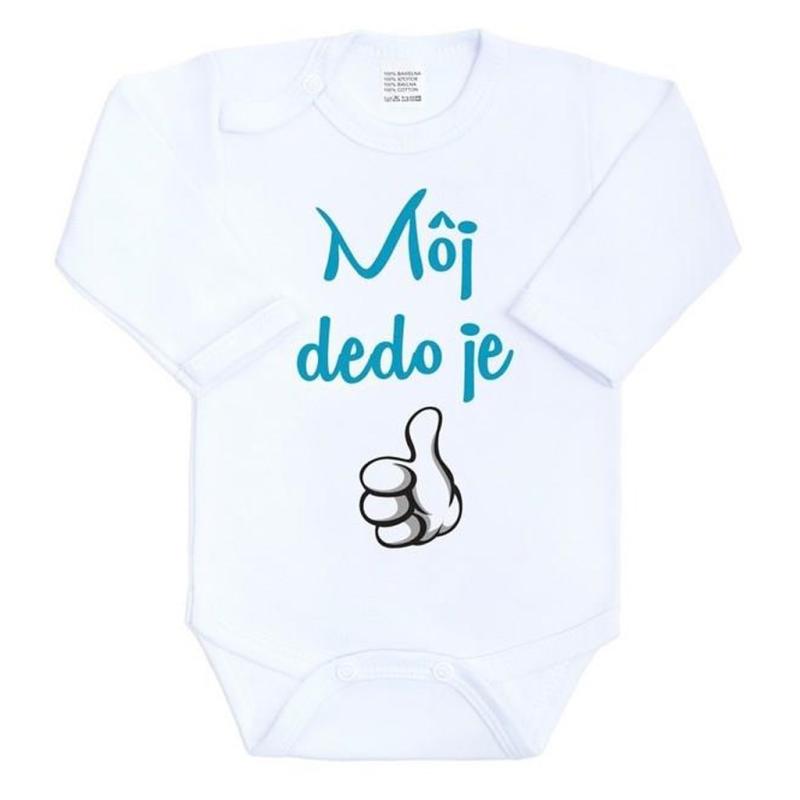 Body s potlačou New Baby Môj dedo je jednotka 62 (3-6m)