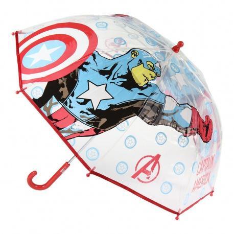 CERDÁ detský dáždnik AVENGERS Captain America Transparent, 2400000548