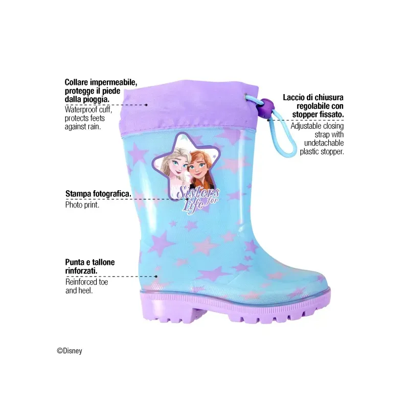 Dievčenské gumáky Perletti Kids "Disney Frozen", 98077 - 26/27 5