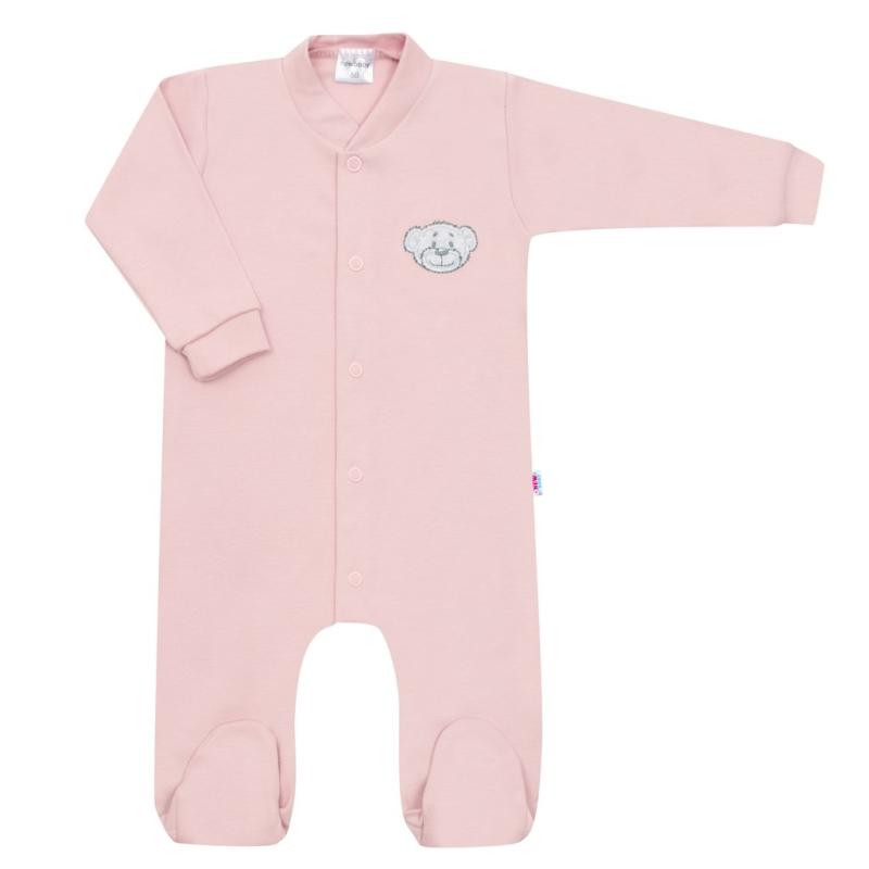 Dojčenský bavlnený overal New Baby BrumBrum old pink 86 (12-18m)