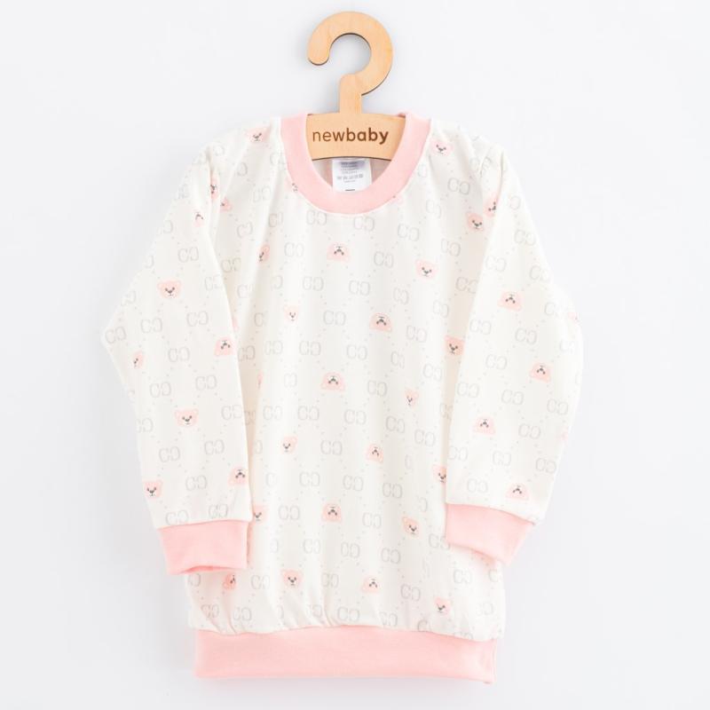 Detské bavlnené pyžamko New Baby pink bear 92/98