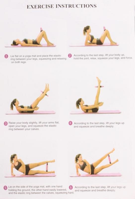 Merco Yoga Crescent kruh joga pilates ružová
