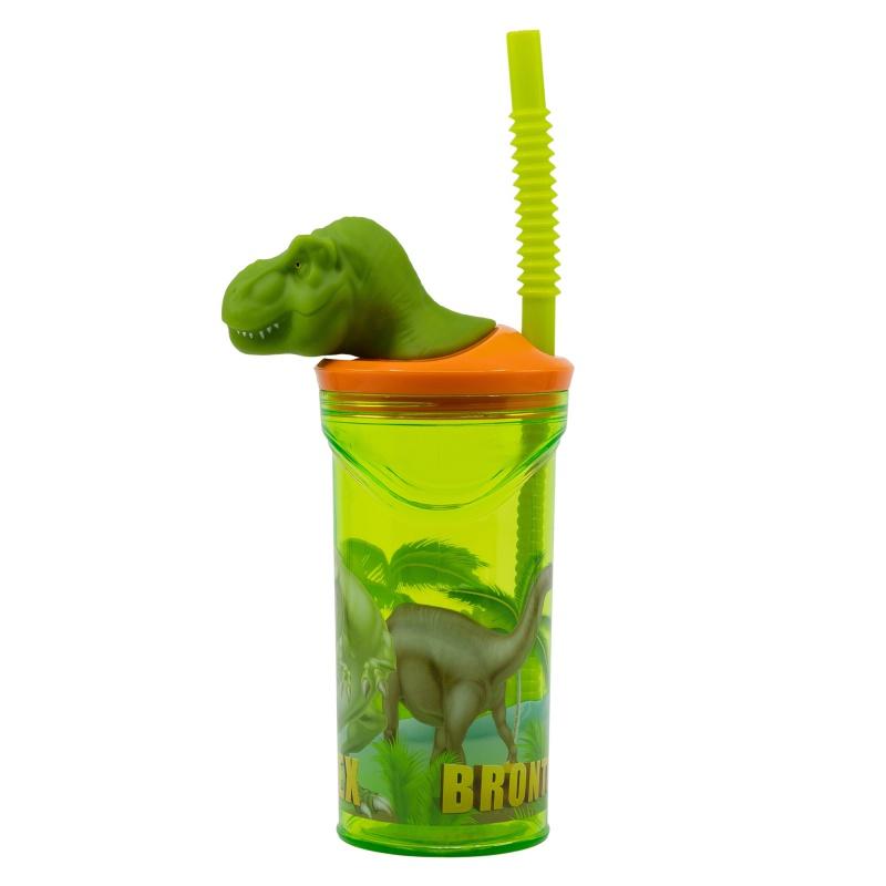 Plastový 3D pohár s figúrkou DINOSAUR T-REX, 360ml, 26266