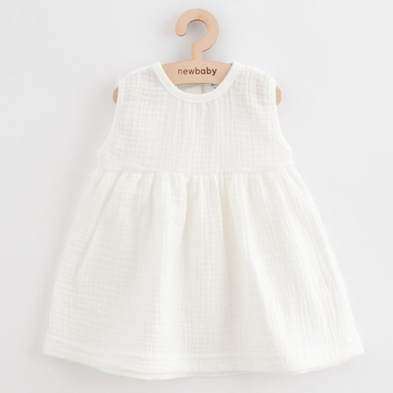 Dojčenské mušelínové šaty New Baby Elizabeth 56 (0-3m)