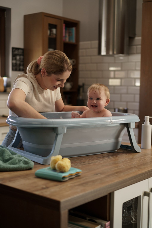 Skladacia plastová vanička Tega Baby pink 2