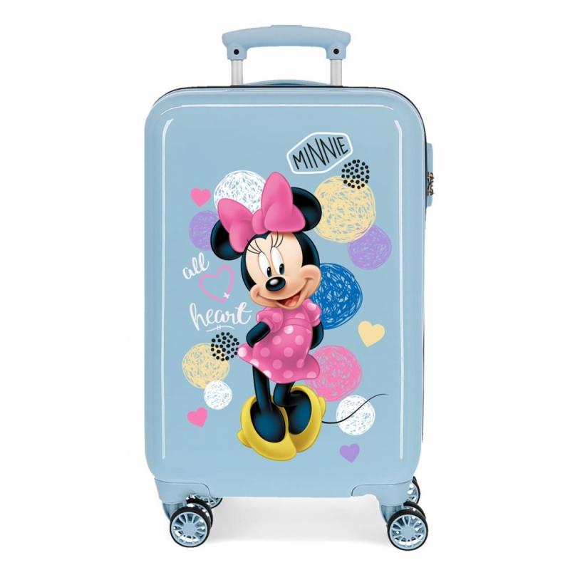 JOUMMA BAGS Luxusný detský ABS cestovný kufor MINNIE MOUSE Love, 55x34x20cm, 32L, 2051423