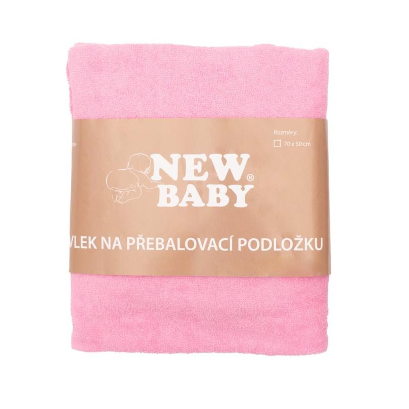 Návlek na prebaľovaciu podložku New Baby 50x70 ružový