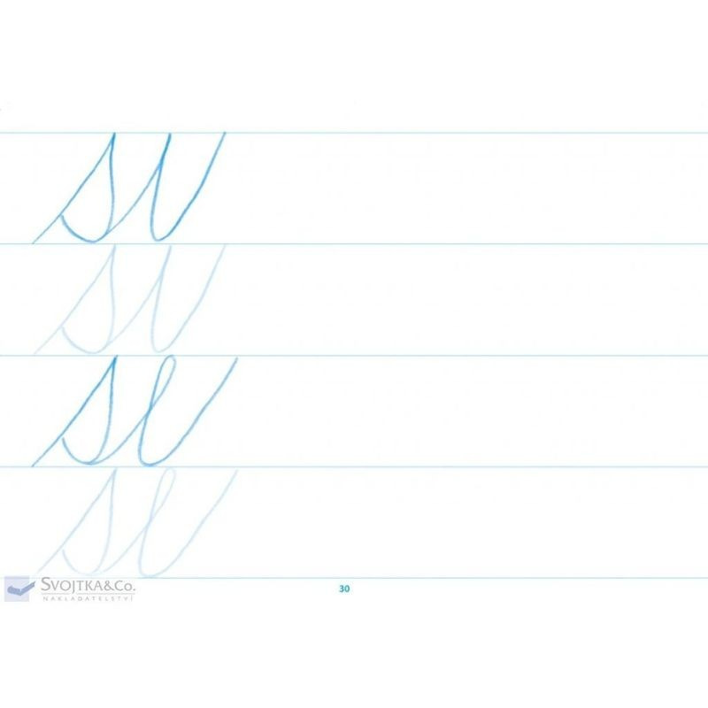 Písanka 2 – Ťahy, čiary – nácvik písma 1