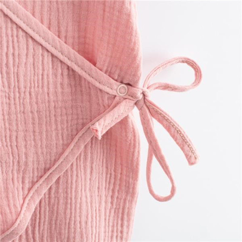 Dojčenský mušelínový overal New Baby pink 56 (0-3m) 2